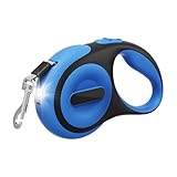 Hundeleine 5m, Einziehbar Hunde Rollleine mit LED Licht, Ausziehleine mit...