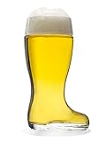 STÖLZLE LAUSITZ Bierstiefel 1 Liter I formschöne Biergläser I spülmaschinenfest I...