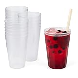 Silverkitchen 30x Cocktail Becher 0,3 L transparent aus PP 6-eckig Made In Germany...