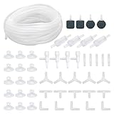 Dondeen 48Stück Air Luftpumpe Zubehör Aquarium Zubehör inkl 6M Transparente...