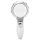 Handleselupe LED, LED Leuchten Lupe, Sechs LED Leuchten ergonomisches...