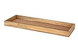 Spetebo XL Mangoholz Kerzentablett eckig - 50 x 18 cm - Deko Holztablett mit...