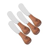 OKUMEYR 4 Stück Käsemesser Buttermesser Erdnussmarmelade Spatel Praktischer Honigspatel...