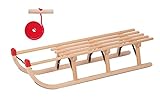 Holzschlitten 110cm Schneeschlitten Schlitten Davoser Schlitten Hörnerschlitten...