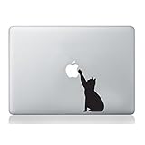 Cat Aufkleber Apple MacBook Laptop Abziehbild Kunst Grafik Vinyl lustig Wandbild