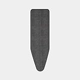 Brabantia Bügelbrettbezug Denimschwarz mit 2 mm Schaumstoff, L 124 x B 38 cm,...