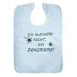 Lätzchen für Erwachsene Lustig Gedruckt 'ICH KLECKER NICHT, ICH DEKORIERE!', Lätzchen...