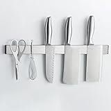 Magnetleiste Messer Selbstklebend 50cm - Magnet Messerleiste aus Edelstahl mit Extra...