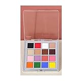 16 Farben Farbverlauf Nagelpulver Nagel Pigment Pulver Holographie Bunt Spiegel...