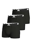 Adidas Boxershorts Herren (3er Pack) Unterhosen (Gr. S - 3XL) - bequeme Unterhosen,...