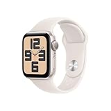 Apple Watch SE (2. Generation) GPS 40 mm Smartwatch mit Aluminiumgehäuse in Polarstern...