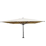 Mendler Gastronomie-Luxus-Sonnenschirm HWC-D20, XXL-Schirm Marktschirm, 5x5m (Ø7,2m)...