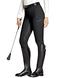FitsT4 Sports Reitleggings Damen Reithose Mädchen Silikon vollbesatz mit Handytasche und...