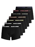 JACK & JONES Herren JACBASIC Trunks 7 Pack NOOS 12165587, Black/Black - Black -...