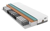 Schlaraffia Geltex-Taschenfederkernmatratze - 90 x 200 cm - 7-Zonen-Taschenfederkern -...