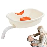 Tragbare Shampoo-Schüssel – Haarwaschbecken mit Nackenhalterung und Ablaufschlauch |...
