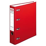 Herlitz 10842268 Doppelordner maX.file protect A4 rot FSC Mixed, 1 Stück