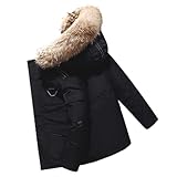 SKYWPOJU Herren Daunenjacke Big Goose Herbst und Winter Verdickter Mantel Canada Style...