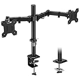 BONTEC Monitor Halterung 2 Monitore 13-27 Zoll Schwenkbar Neigbar...