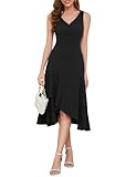 Aupuls Cocktailkleid Festliche Kleider High Low Midi Sexy Kleid Hochzeitsgast...