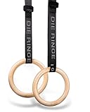 Die Ringe® Turnringe Set Essential - Wettkampf Norm - 28mm Griff Gymnastic Gurte mit...