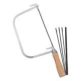 HDUNGM Tragbare Laubsäge mit Holzgriff, Hand-Scroll-Holzbearbeitung, kleine...