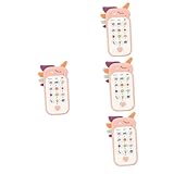 UPKOCH 4 Stück Handy für Kinder kinderhandy Kinder Handy Spielzeug für Kleinkinder...
