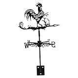 Kisangel Windfahne Für Hühnerstall-Schild Hahn Dach Wetterfahnen Für Windmühlen...