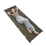 KANBCNG Feldbett Klappbar Erwachsene Feldbett Ultraleichtes Campingbett Tragbar...