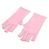 DEARMAMY 1Paar UV für Gelnagel Lampe Elastisches Material Atmungsaktive Fingerhandschuhe...