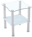 CasaXXl Couchtisch Glas mit Sicherheitsglas & Facettenschliff - Glastisch...