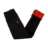 XINYUNZU Mädchen Thermohose Winterhose mit Taschen Thermo Leggings Thermopants Warme...