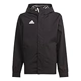 adidas Unisex Kinder Entrada 22 All-Weather Jacket, Black, 15-16 Years