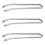3 Stück Grillzange Drehbar Grill Zubehör, Wurst Fleischzange Küchenzange,...