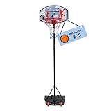 HUDORA Basketballständer All Stars 205 - höhenverstellbarer Basketballkorb mit Ständer...