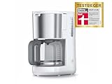 Braun PurShine KF 1500 WH Kaffeemaschine - Filterkaffeemaschine mit Glaskanne für bis zu...
