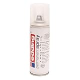 edding 5200 Permanent Spray Klarlack - transparent seidenmatt - 200 ml - Acryllack für...