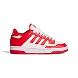adidas Rapid Court Low J Sneaker, Team Colleg Red Cloud White FTWR White, 38.5 EU