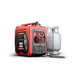 ERAYAK 4500W Tri-Fuel Tragbare Notstromaggregat Leise Benzin Inverter Auto Dual Fuel...