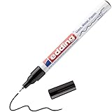 edding 780 Glanzlackmarker - schwarz - Packung mit 1 Lackmarker - extra-feine Rundspitze...