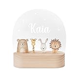 wunderwunsch - Personalisiertes Nachtlicht für Babys - Individuelle Nachttischlampe für...
