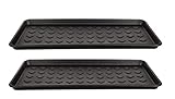 BigDean 2er Set Schuhabtropfschale Schuhablage groß - Abtropfschale für Schuhe - 71,5 x...