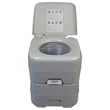 BB Sport Camping Toilette 20 L Angenehme Sitzhöhe Tragbare Reise Toilette bis 130 kg...