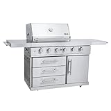 Mayer Barbecue ZUNDA Gasgrill MGG-442 Premium mit Backburner Grillwagen, 4 Hauptbrenner 1...