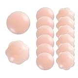 NITAIUN 6 Paar Nippelpads Damen Nipple Cover Silikon Nippelabdeckung Wiederverwendbare...