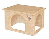 Resch Nr23 Meerschweinchenhaus naturbelassenes Massivholz aus Fichte/Platzsparendes Haus...