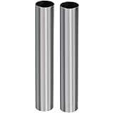 ideoon 2er-Set Sichtschutzfolie Silber-matt, 60 x 200 cm - Selbstklebende Spiegelfolie mit...