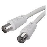 EMOS Antennenkabel, Koaxialkabel, Fernsehkabel 1,25 m, Koax-Kabel für Digitales...