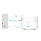 ‌Walnuss Peeling Gesicht, Microdermabrasion Peeling gegen Mitesser & Falten, Entfernt...