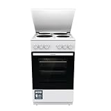 Gorenje GE5A23WH Standherd, 74 Liter, PerfectGrill, Pizza Mode 300°C, AquaClean, Made in...